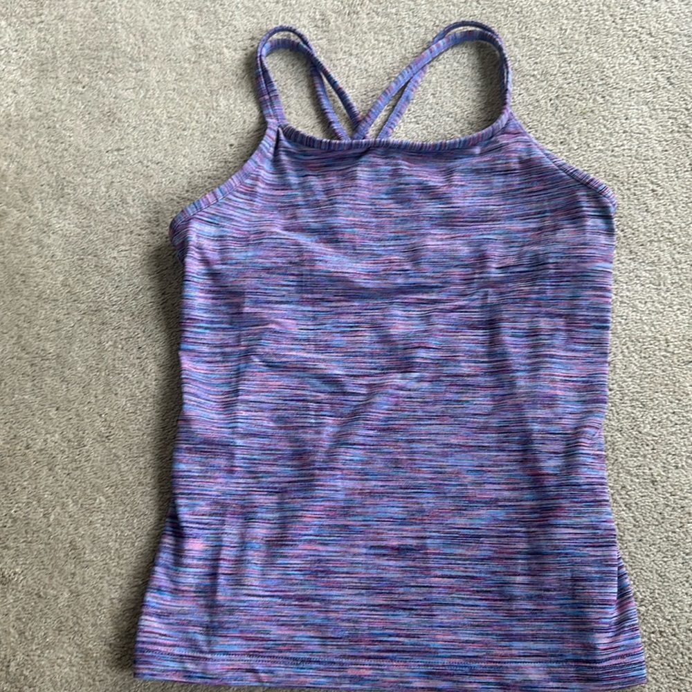 Multicolor Athleta Girl Crisscross tank top. Size Youth Extra Large/14